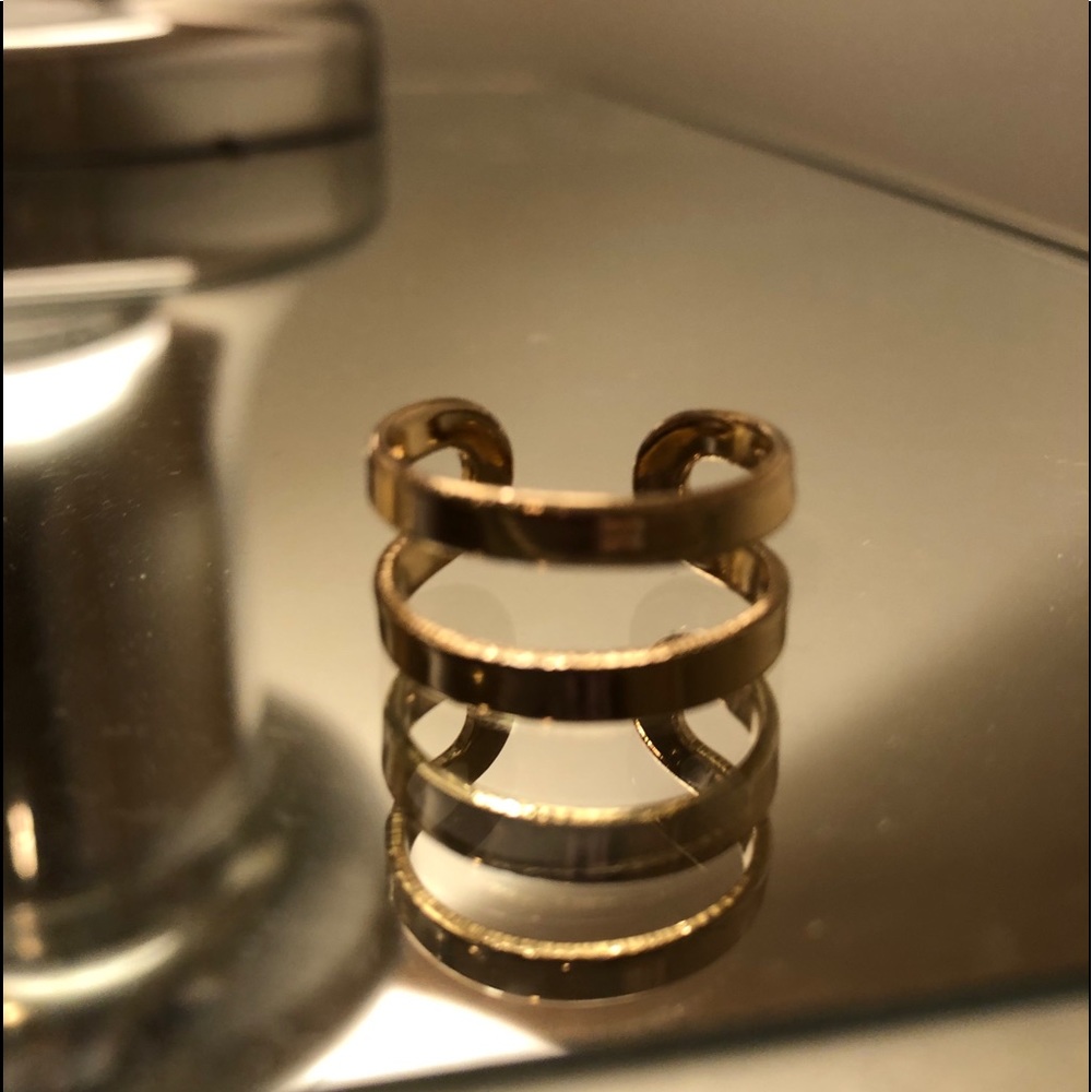 gold double stack ring